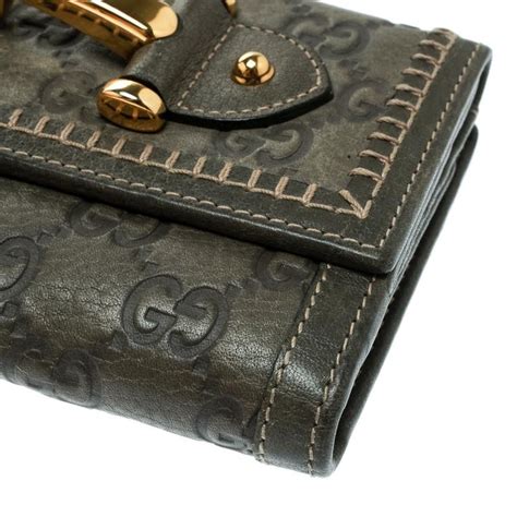 gucci guccissima continental wallet